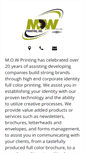 Mobile Screenshot of mowprinting.com
